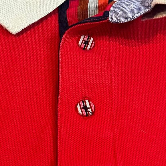 Coogi Polo Mens 4X Red Embroidered Retro Preppy Golf Short Sleeve Hip Hop Shirt - Picture 10 of 13